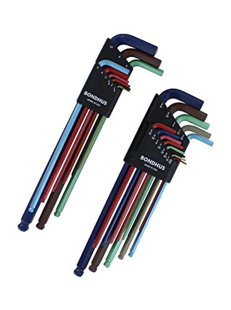 Bondhus 69600 Ball End DoublePK L-Wrench Set w/ColorGuard, 13 Piece - Image 3